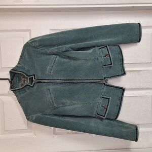 Indigo Palms corduroy green jacket Women M